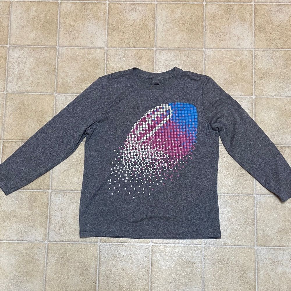10/$50 Kids YHS Long Sleeve Gray Shirt with Football Design